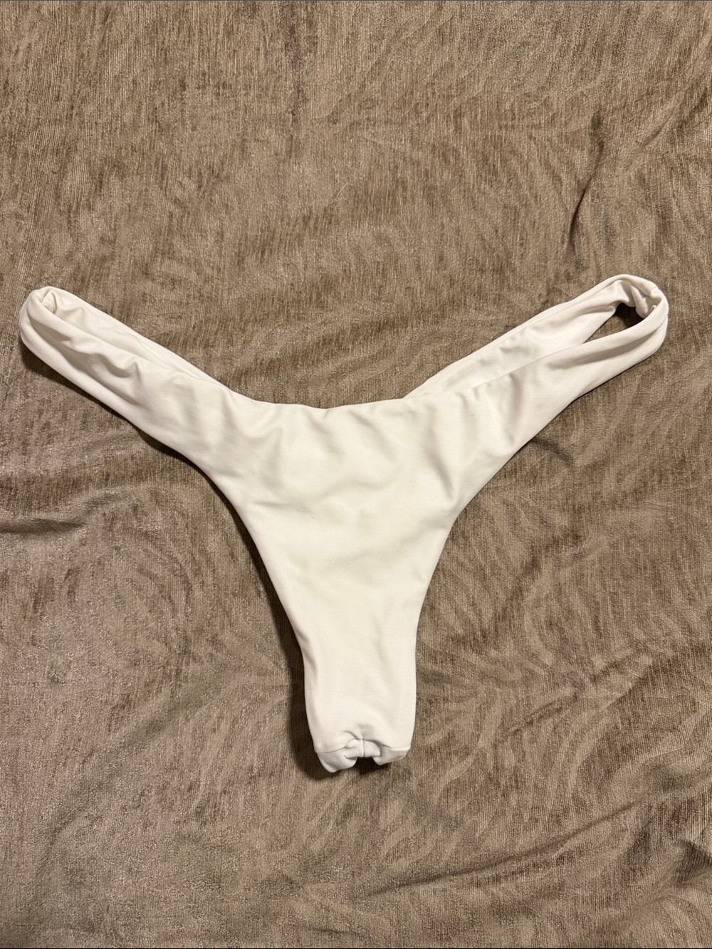 Moana Bikini White Runch Bottom Size XL